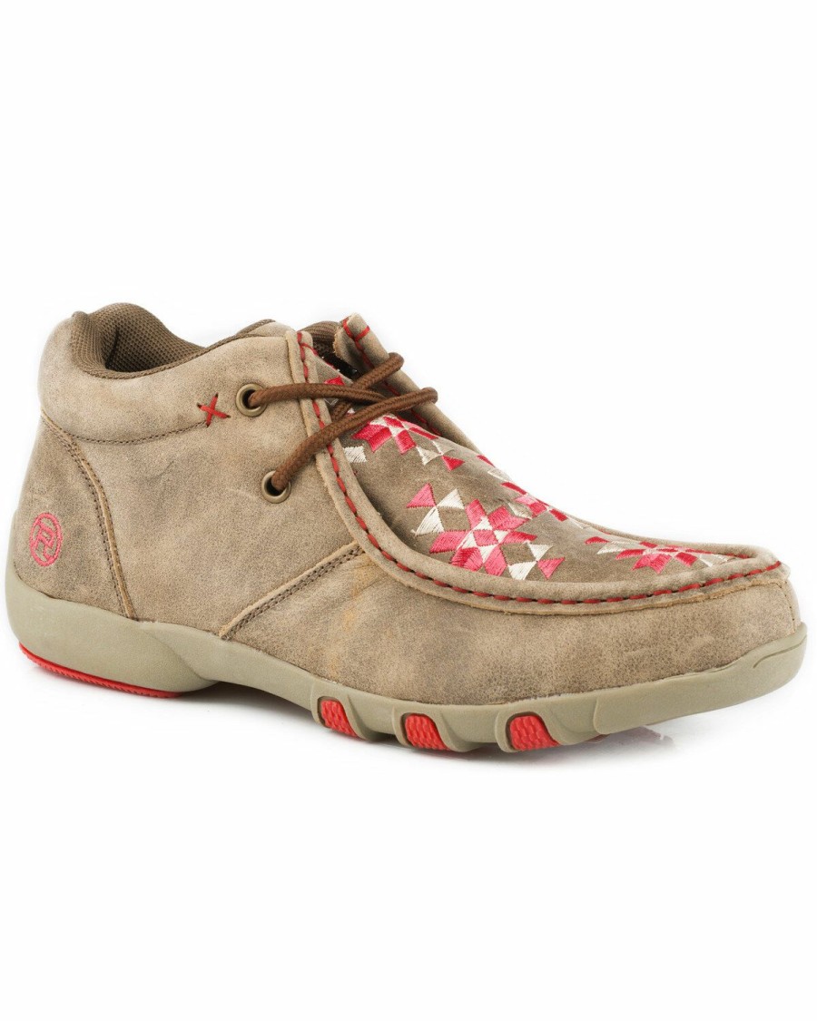 Shoes * | Roper Women'S Tan High Country Southwestern Shoes Online