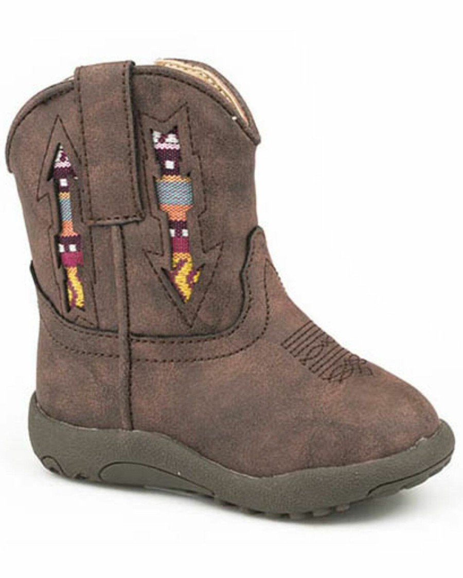 Western Boots * | Roper Toddler Boys' Southwestern Arrow Western Boots Round Toe Sale