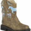 Western Boots * | Roper Kid'S Horse Flowers Dazzel Lights Western Boots Discount