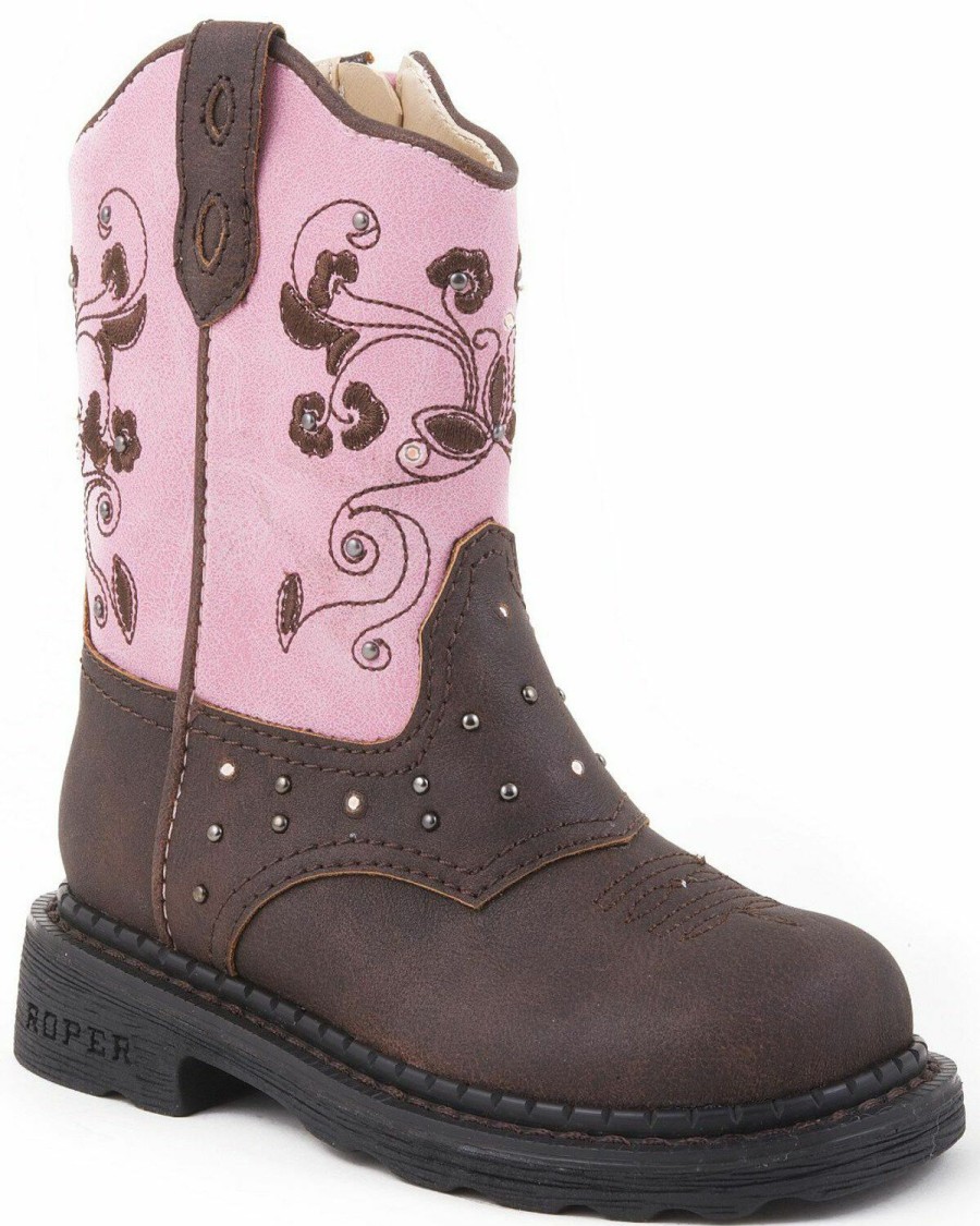 Western Boots * | Roper Infant Girls' Light Up Western Boots Discount