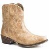 Boots * | Roper Women'S Tan Vintage Western Booties Snip Toe Sale