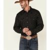 Western Shirt * | Roper Men'S Navy Diamond Southwestern Stripe Long Sleeve Snap Western Shirt Online