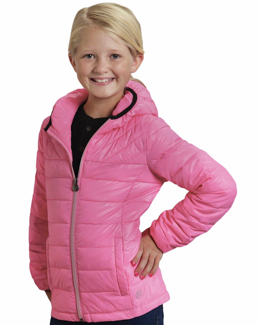 Clothing * | Roper Girls' Rangegear Crushable Hooded Jacket Outlet