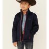 Clothing * | Roper Boys' Navy Fleece Jacket Limited Edition