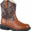 Western Boots * | Roper Women'S Chunk Faux Ostrich Western Boots Discount