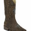 Western Boots * | Roper Women'S Bling Crystal Cross Faux Leather Western Boots Outlet