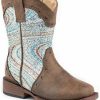 Western Boots * | Roper Toddler Girls' Glitter Swirl Western Boots Square Toe Online