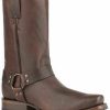 Western Boots * | Roper Men'S Brown Biker Lug Western Boots Square Toe Outlet