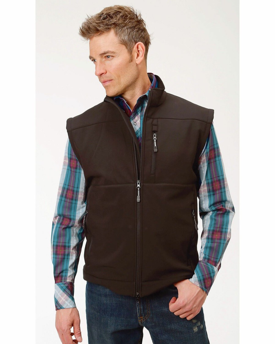 Clothing * | Roper Men'S Concealed Carry Softshell Vest Online