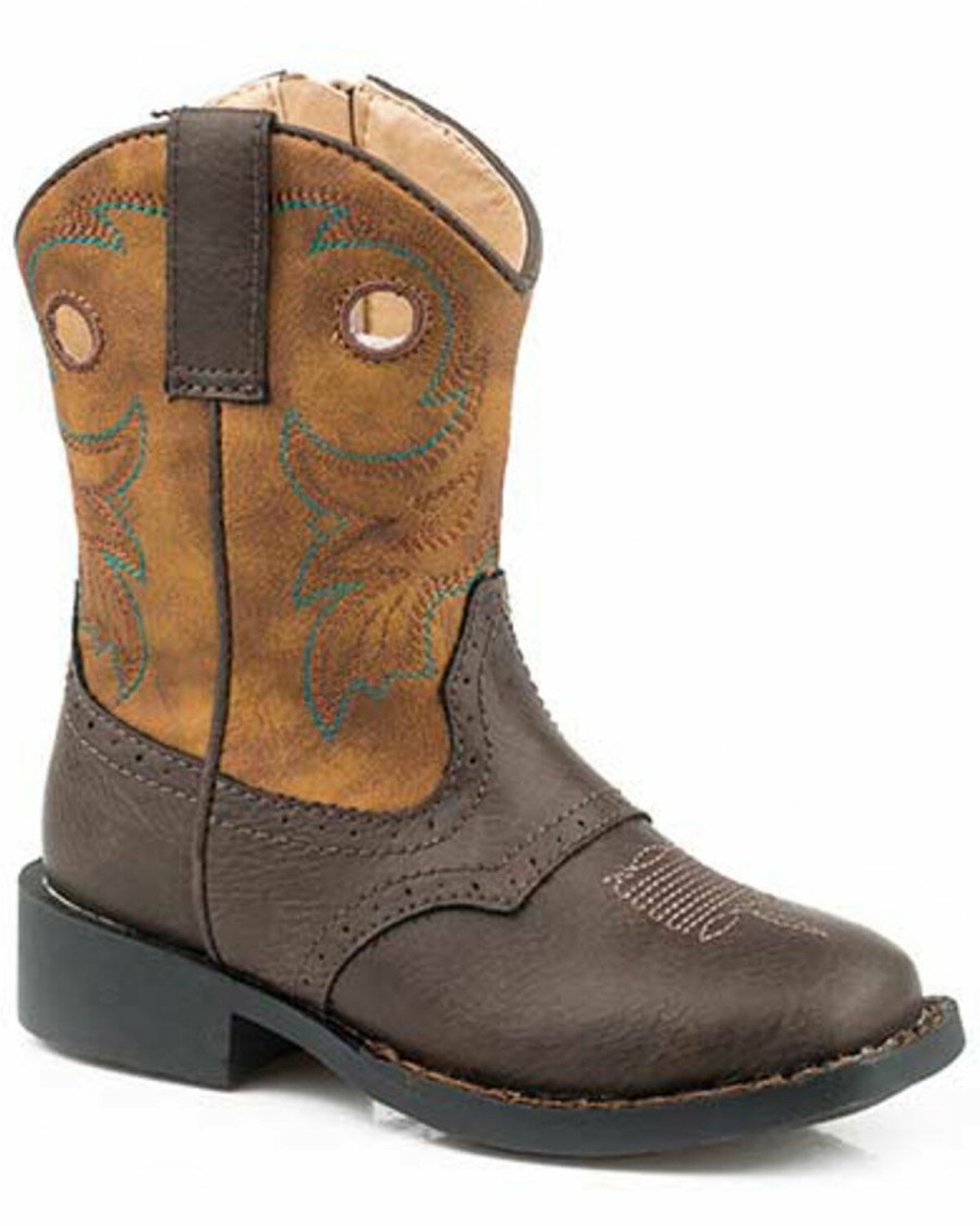 Western Boots * | Roper Toddler Boys' Daniel Western Boots Round Toe Sale