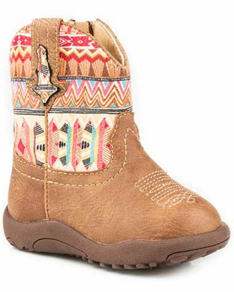 Western Boots * | Roper Toddler Girls' Southwestern Western Boots Round Toe Online