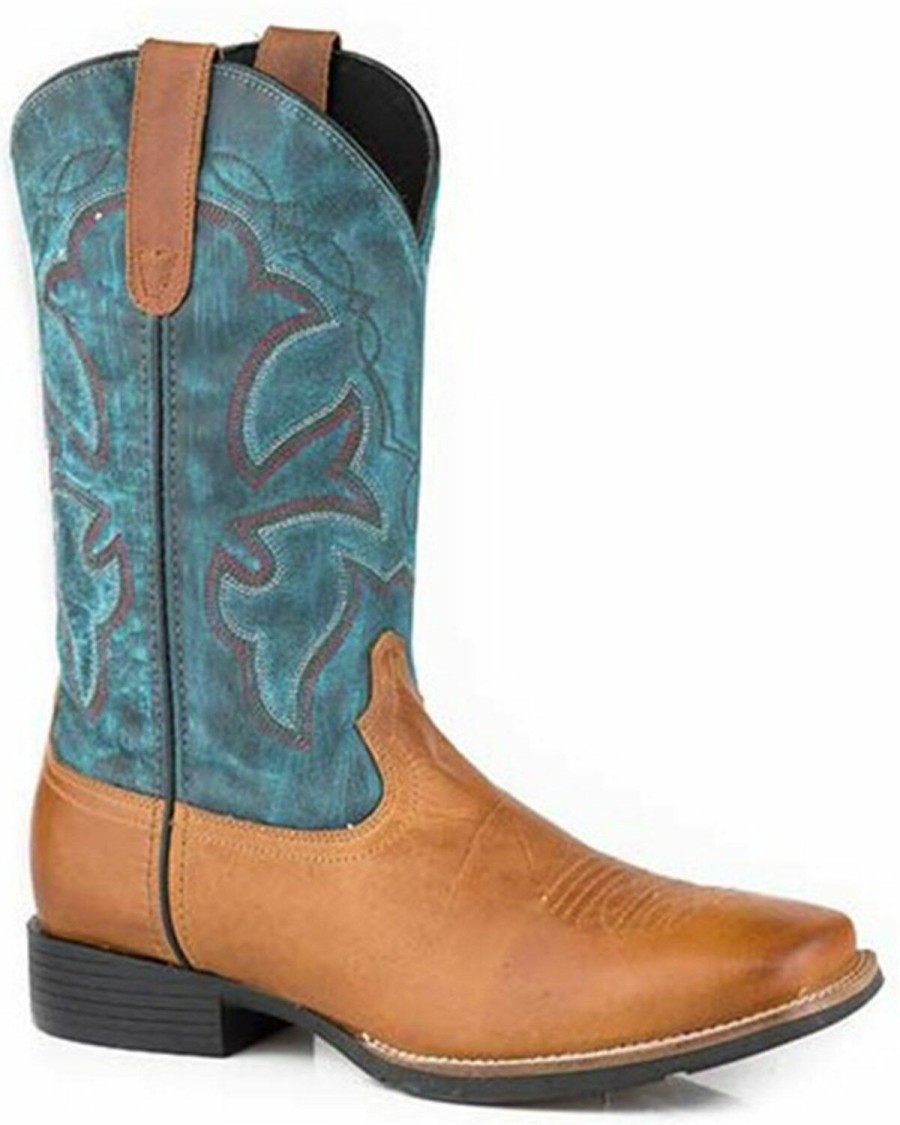 Western Boots * | Roper Men'S Monterey Western Boots Broad Square Toe Discount