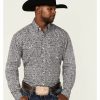 Western Shirt * | Roper Men'S Black Hills Medallion Paisley Print Long Sleeve Button-Down Western Shirt Online