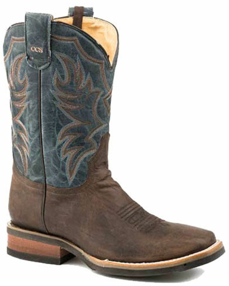 Western Boots * | Roper Men'S Marksman Western Boots Square Toe Sale