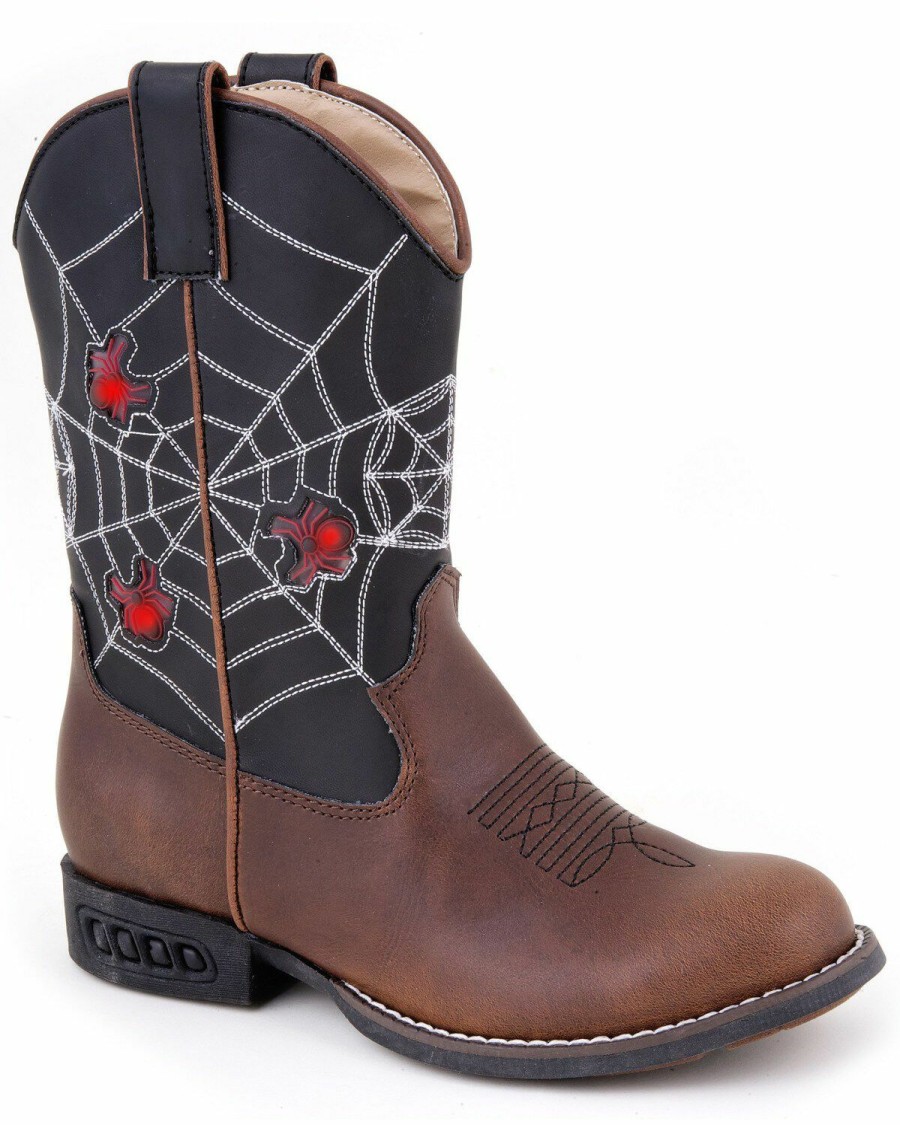 Western Boots * | Roper Kid'S Light Up Spider Web Western Boots Outlet