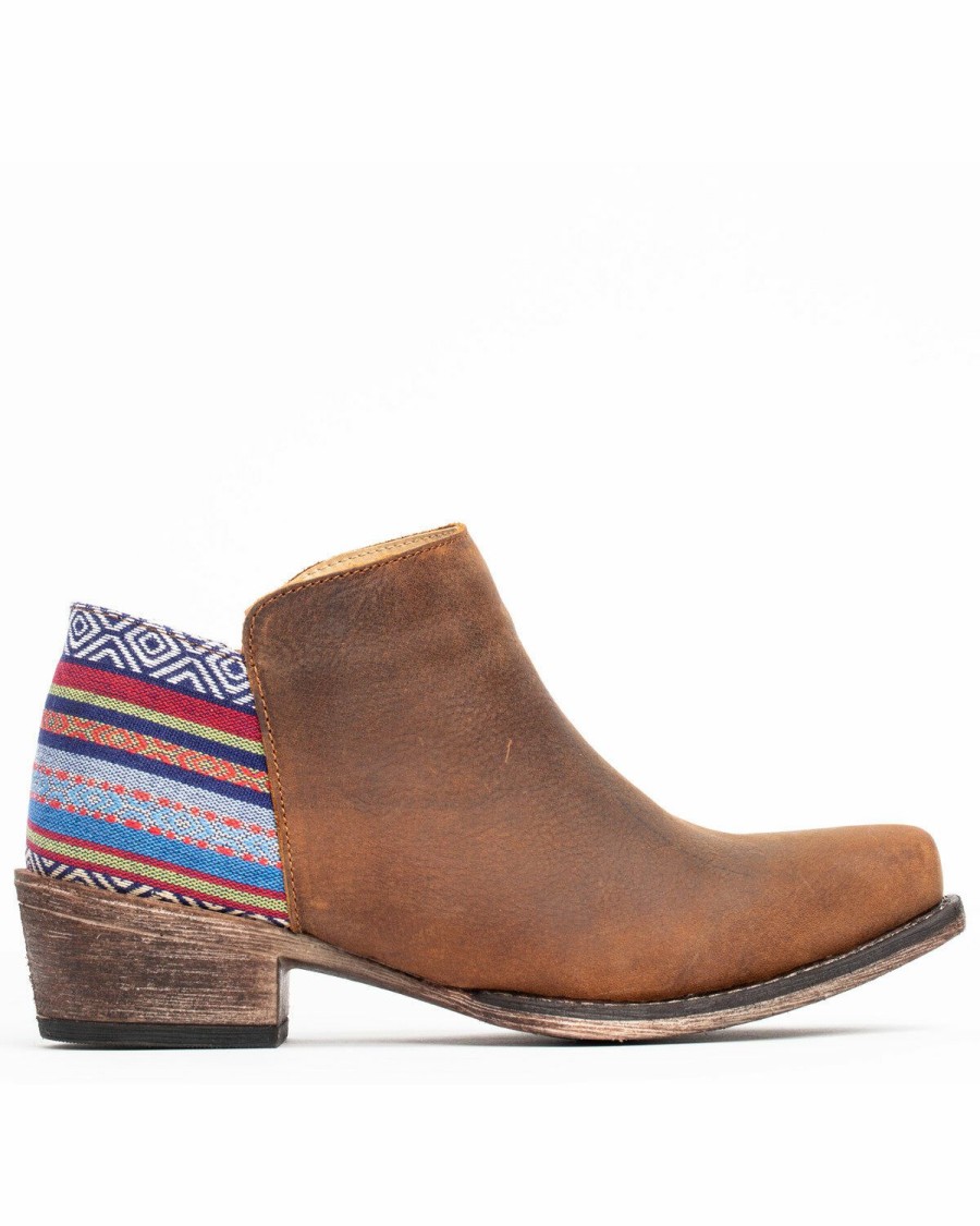 Boots * | Roper Women'S Serape Heel Fashion Booties Snip Toe Limited Edition