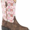 Boots * | Roper Girls' Floral Shine Sequin Cowgirl Boots Square Toe Online