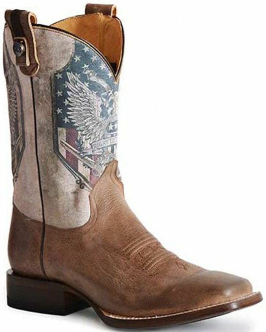 Western Boots * | Roper Men'S 2Nd Amendment Western Boots Wide Square Toe Discount