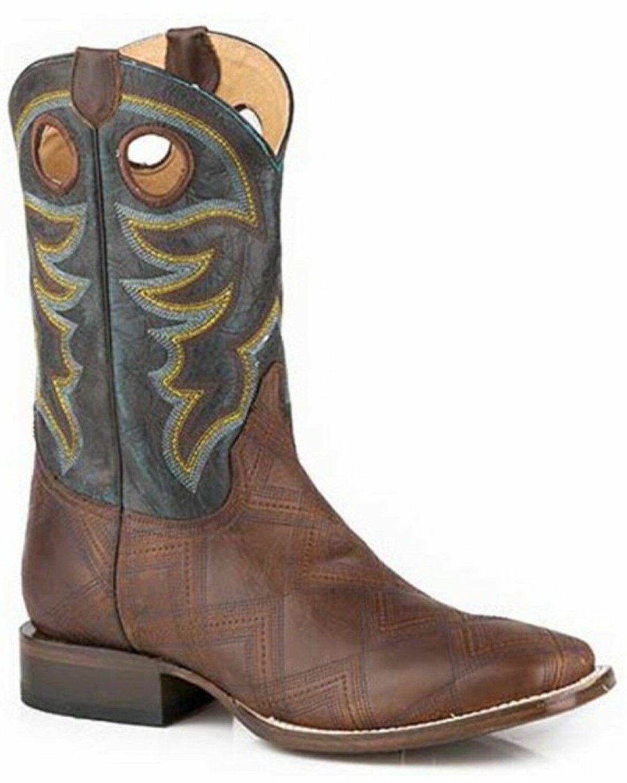 Western Boots * | Roper Men'S Garland Western Boots Square Toe Online