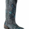 Western Boots * | Roper Women'S Distressed Scroll Underlay Western Boots Sale