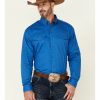 Western Shirt * | Roper Men'S Solid Amarillo Collection Long Sleeve Western Shirt Sale