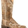 Western Boots * | Roper Women'S Distressed Brown Western Boots Square Toe Discount