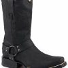 Western Boots * | Roper Men'S Biker Black Western Boots Square Toe Sale