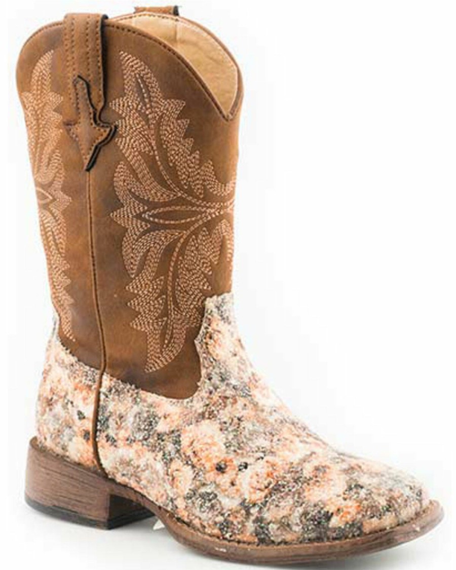 Western Boots * | Roper Girls' Claire Western Boots Square Toe Discount