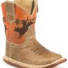 Western Boots * | Roper Infant Girls' Waxy Tan Western Boots Square Toe Discount