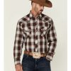 Western Shirt * | Roper Men'S Multi Plaid Embroidered Horse Long Sleeve Snap Western Shirt Discount