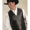 Clothing * | Roper Men'S Basic Western Lambskin Vest Tall Limited Edition